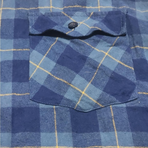 Gioberti Men’s Blue Size 3XL Button Down Flannel Shirt EUC - Picture 3 of 4